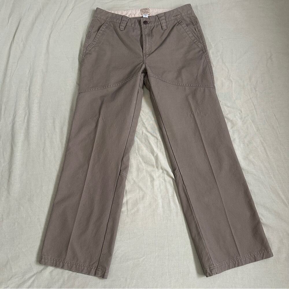 Filson Women's Sz 8 Straight Leg Pants in Mushrooms Brown Taupe Outdoor Hiking